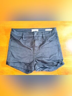 PacSun High-Rise Black Denim Shorts